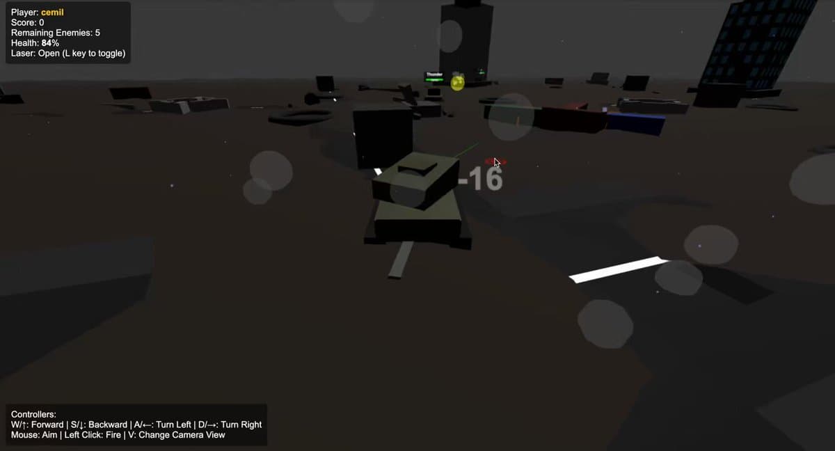 Screenshot of Battle Tank